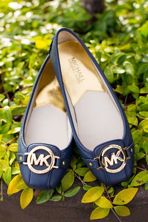 michael kors navy blue flats|michael kors flats clearance.